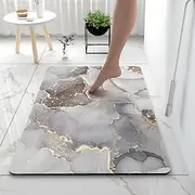 Diatomaceous Earth Bath Mat Super Absorbent Toilet Door Quick-Drying Foot Mat Entry Door Mat Non-Slip Mat