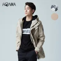 在飛比找momo購物網優惠-【HONMA 本間高爾夫】男款防水風衣外套(S~XXL 駝色