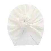 Ribbed Donut Turban - White