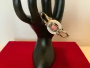 Rare Carolyn Pollack White Agate w/ Rhodochrosite Bracelet Cuff USA Small
