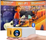 Mini Portable Projector 1000Lumens with 1080p Beamer for iOS, Android