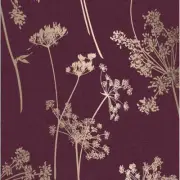 Graham n' Brown Removable Wallpaper Floral Mid-Century Modern Strippable Purple