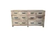 MF Recycled Elm Timber 4 Drawer 4 Door Sideboard