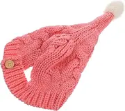 [WOFASHPURET] 1pc Knitted Hat Bonnet Christmas Hats for Warm Wool Cap Warm Cap Yarn Pink