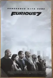 FURIOUS 7 MOVIE POSTER 2 Sided ORIGINAL FINAL 27x40 PAUL WALKER VIN DIESEL