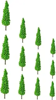 12Pcs Miniature Tree Decor Artificial Greenery Plants for Garden Landscape Desktop Decoration Simulation Trees with Realistic Design