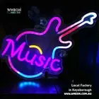 Music Guitar 30cm Colourful Candy LED Neon Light 5v