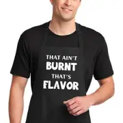Funny Aprons for Men Women, Kitchen Chef Apron with 2 Pockets for Black