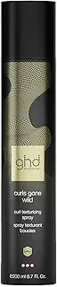 ghd curls gone wild - Curl Texturising Heat Protection Spray - 2-in-1 Prep & Finish Spray, Adds Long-Lasting Texture, Buildable Volume - For Textured Loose Beach Waves - 200ml