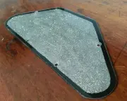Back plate / Control Cover.. Silver Flake / Black . Fits Gibson SG USA.. JAT