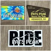 Authentic Pats Peak Sticker Decal PICK & CHOOSE Design Stickers Ski Henniker NH