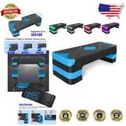 Adjustable Aerobic Stepper - Three Height Settings for Ultimate Fitness