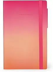 Legami - My Notebook ruled notebook in ivory paper, 90 g/m², 192 pages, soft cover, elastic closure, size 13 x 21 cm, golden hour