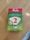 Melitta #2 Natural Brown Cone Coffee Filters, 100 Ct