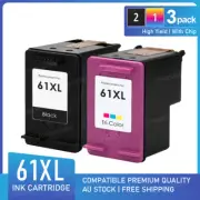 3x Ink Cartridge for HP Deskjet J110a 1000 1050 2000 2050 3000 3050 61XL