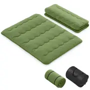 Giantex Queen Size Floor Mattress Foldable Tatami Mat w/Carry Bag Portable Sleeping Pad Green