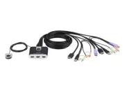Aten Cs692 2 Port Usb Hdmi Audio Cable Kvm Switch
