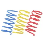 60 Pack Multicolor Plastic Coils Cat Spring Toys for Kitten Pets Swatting