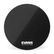 Evans MX2 Black Marching Bass Drum Head, 24 Inch