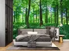 3D Forest Green Landscape Self-adhesive Removeable Wallpaper Wall Mural