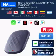 Carlinkit Android 11 Wireless Carplay AI BOX Android Auto GPS BT Adapter 6+128GB