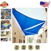 Commercial Grade Blue Triangle Sun Shade Sail - 95% UV Protection 3