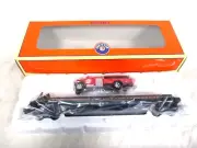 O-Gauge - Lionel 2222032 - Northern Pacific Flat Car #65117 with Fire Truck (B1)