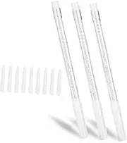 WRITWAA 3Pcs White Marker Eraser Portable Makeup Marker Remover for Eyebrow Multipurpose Cosmetic Eraser Pen Design for Tattoo Practice Daily Use