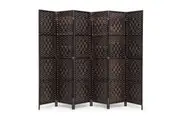 ZUNI 6 Panel Room Divider Brown