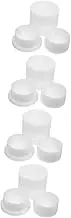 Operitacx 4 Sets Bath Salt Ball Mold Soap Molds Bath Press Machine Bath Scrunchies Jelly Ice Body Sponges for Shower Ice Ball Maker Cube Shower Steamers Bath Tub White