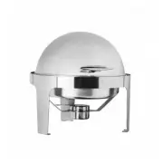 Chafer / Chafing Dish Round Roll Top Fuel Heated Buffet Warmer w 360mm Food Pan