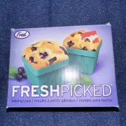 Fred FRESH PICKED Blueberry Muffin Baking Cups, Set of 4 From World Market