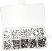 Stainless Steel Bolt Nut Washer Set 320pcs Assortment Kit Hardware Nuts for Projects