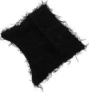 [KICHOUSE] Knitted Cat Beanie for Distressed Warm Hat Ears for Outdoor Sports Hiking Cycling Black