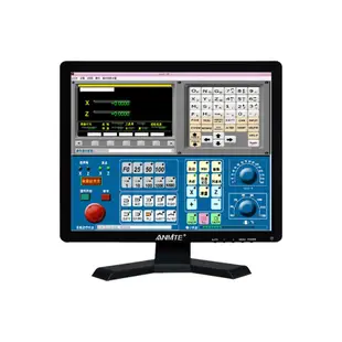 安美特 19吋電腦螢幕顯示器 液晶安防工業監控螢幕VGA/HDMI/BNC/內置音箱/USB多媒體播放