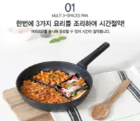 在飛比找Yahoo!奇摩拍賣優惠-韓國Kitchen Flower最新三格青蛙單煎蛋鍋/賓士鍋