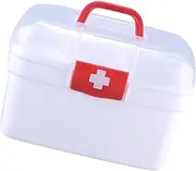 Compact and Convenient Family First Aid Box Container with Handle for Car, M