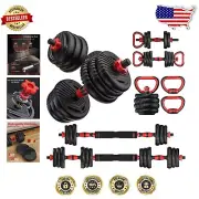 Multifunctional Adjustable Dumbbells: Kettlebells & Barbell Combo for Home Gym