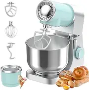 Advwin Ice Cream Stand Mixer, 1500W 6.5L Kitchen Food Mixer, 8 Speed Milkshake Machine for Adults, Can Make Ice Cream&Dough& Mix Food& Whip Egg Whites/Cream/Butter Chef Machine
