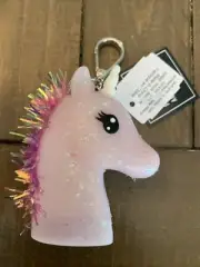 Bath & Body Works Light Up Unicorn PocketBac Holder Keychain NWT