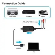 Video Audio Capture Card Adapter Compact Cassette Tapes to MP3 Converter