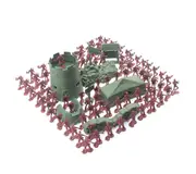 100PCS 4CM Army Combat Men Kid Toy Soldiers Military Plastic Figurine Action Figure