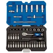 Draper Expert 16446 1/4" Sq. Dr. Metric Socket Set (44 Piece)