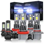 Para For Ford Escape 2013 2014 2015 2016 White Combo LED faro + luces antiniebla (for: Ford)