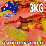 Fish Keepers Choice Goldfish KOI Flake Aquarium & Pond Food Feed Flakes 3KG