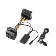 Audio Aux Cable Adapter Bluetooth 5.0 + External Microphone For Opel Cd30 Cdc40 Cd70 Dvd90 For Opel Black