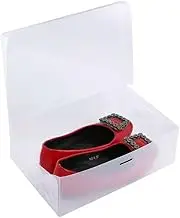 AIMALL 20x Clear Shoe Storage Transparent Box Foldable Stackable Plastic Boxes Organize, Organize Your Shoe Collection