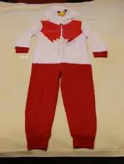 Sydney Swans AFL Boys Toddler Mascot Printed Hooded Onepiece Pyjama Size 3 New