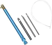 Beatifufu 5pcs Punch Needle Embroidery Tools Kit Ergonomic Handle Crewel Needles Threaders for DIY Sewing Projects Comfortable Grip Various for All Skill Levels