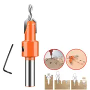 Holes Pilot Shank Bit HSS Woodworking Countersink Set Screw Hex Drill 8mm EC